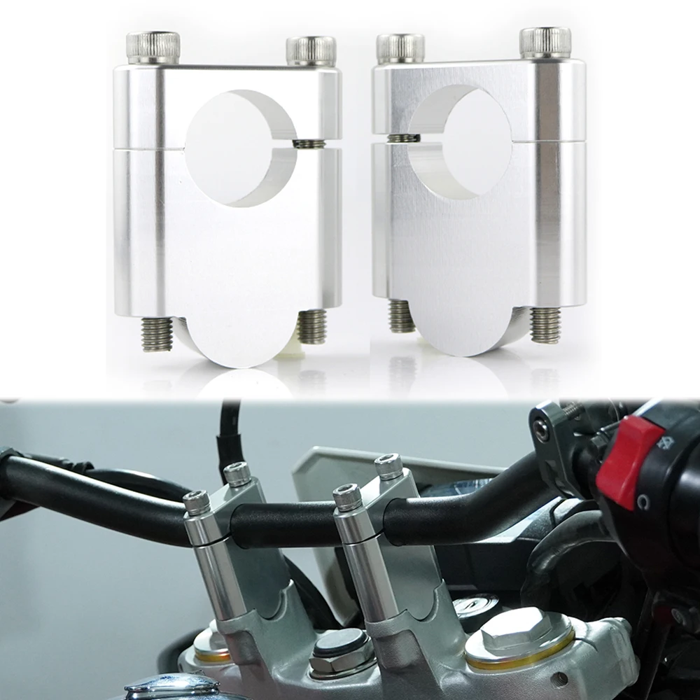 

Motorcycle Handlebar Risers 22mm 7/8" Mounting Clamps For BMW R1200R F800ST F700GS F650G F650CS G650GS R1100GS R1150GS R850GS