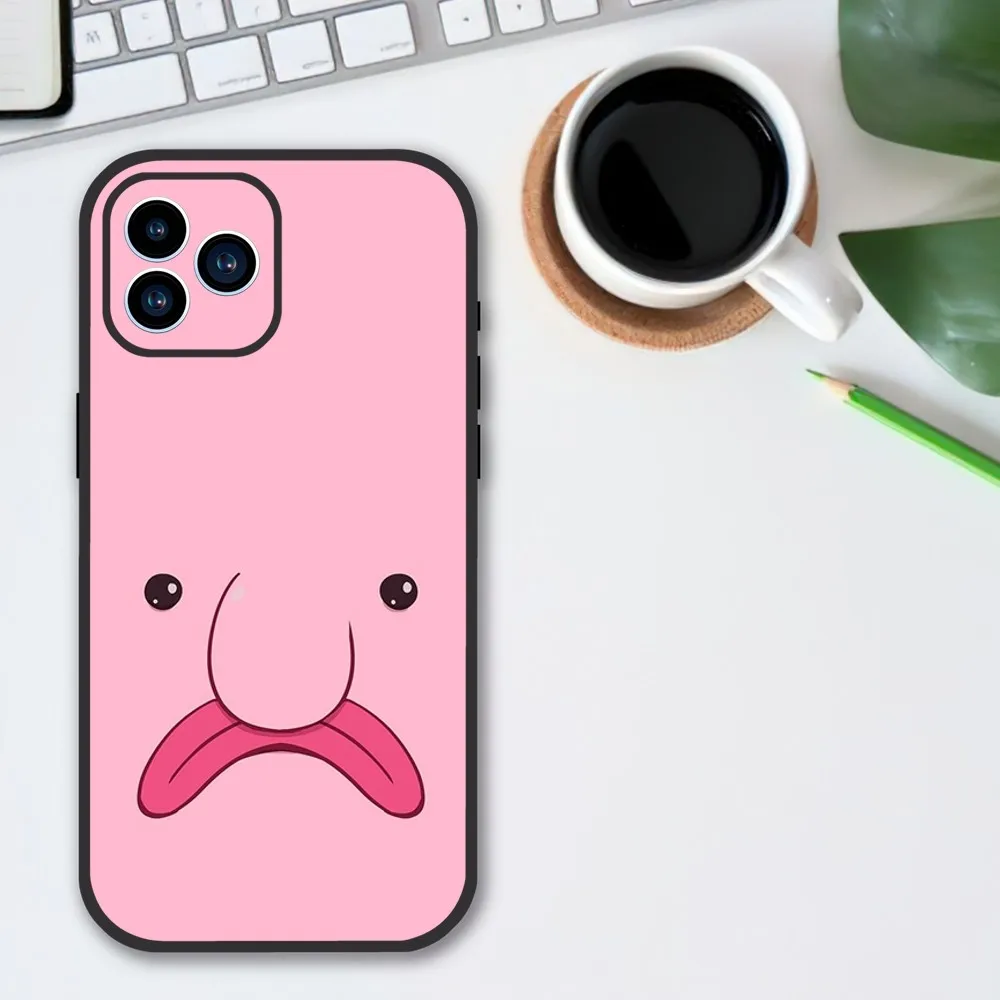 Cute Blobfish Phone Case For Samsung Galaxy S10 FE S21 Ultra S22 Lite Soft Phone Shell Back Cover