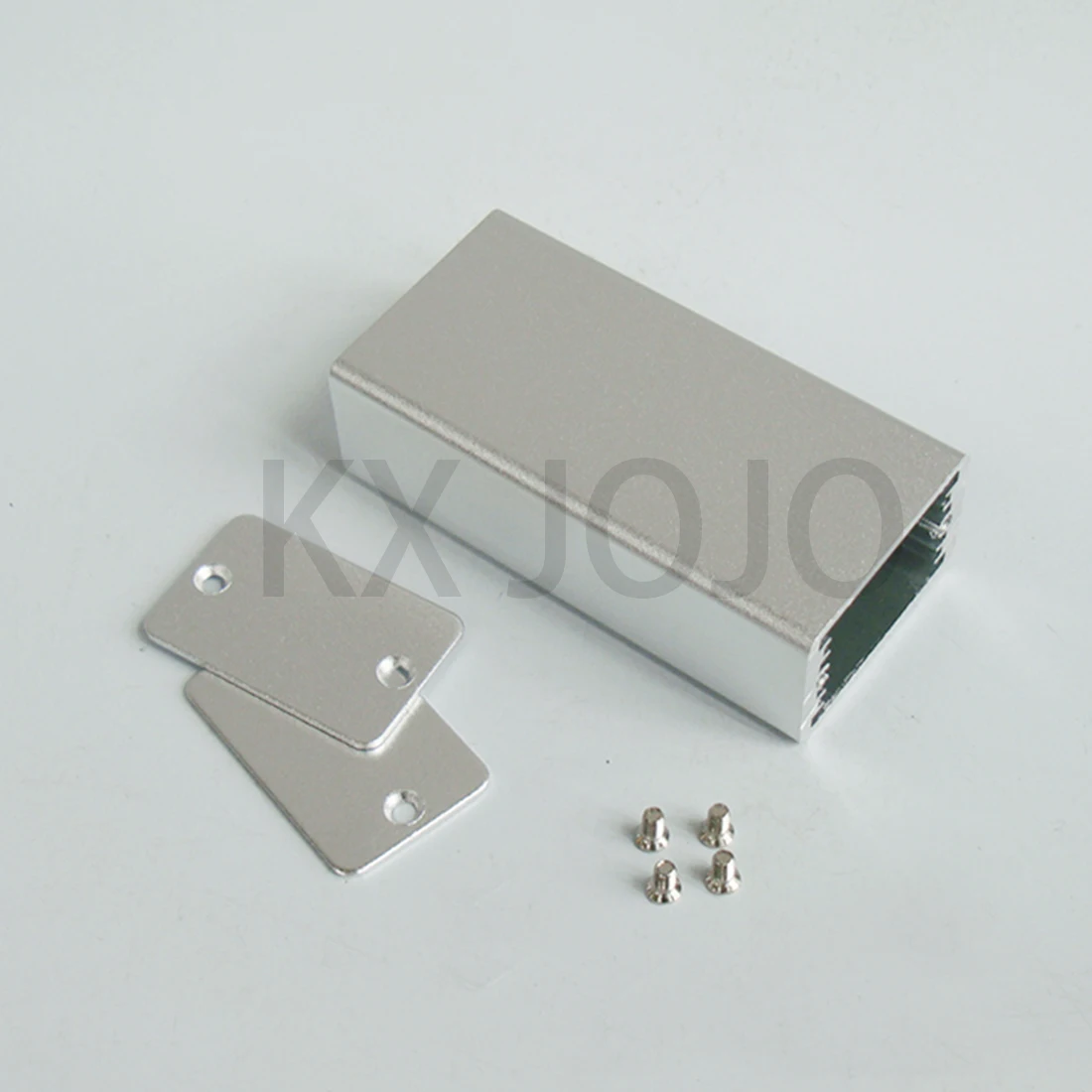 Aluminum Enclosure 40*25*80mm Waterproof Case with Ears PCB DIY Instrument Electronic Project Protective Box Silver