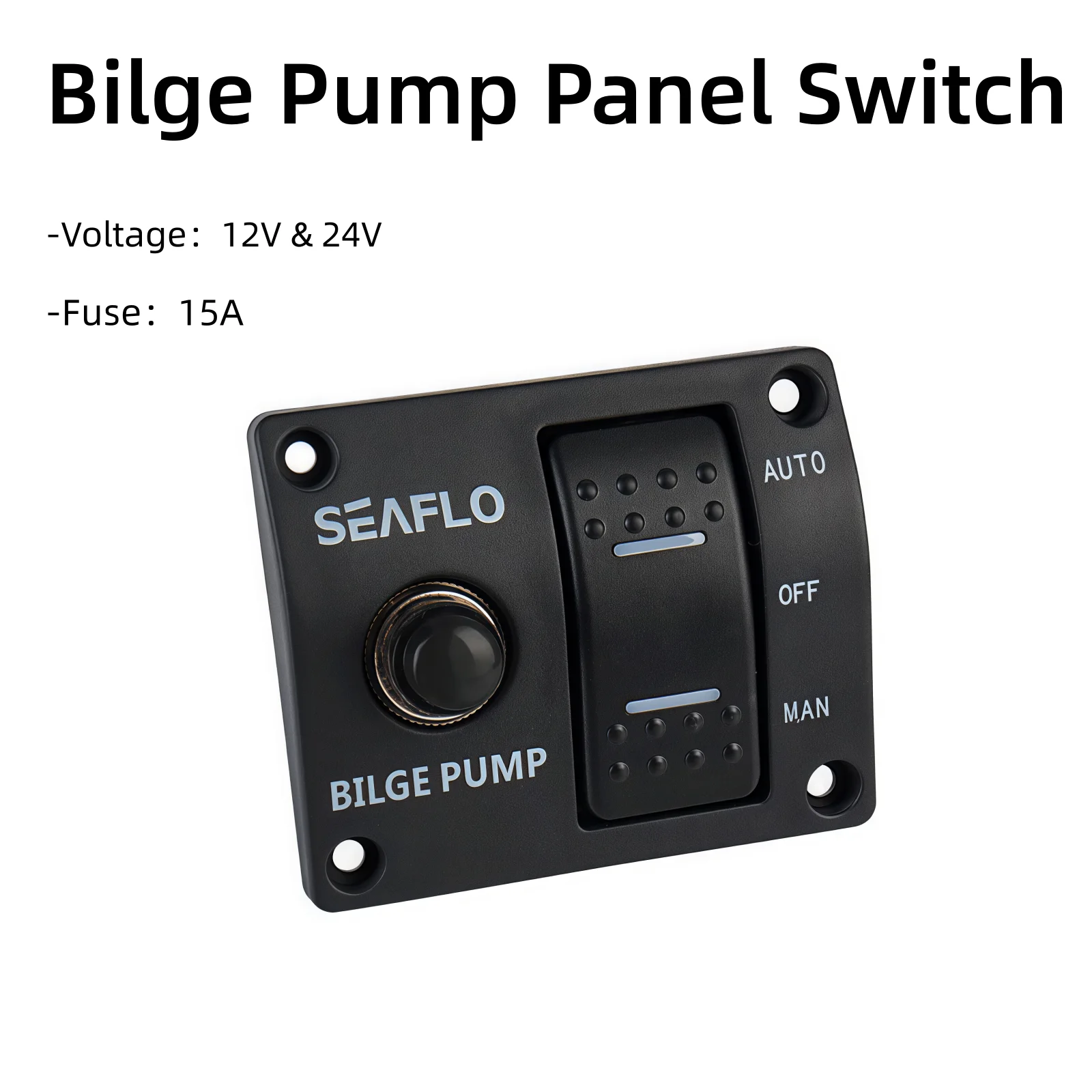 

Автоматический переключатель для панели управления трюмным насосом SEAFLO SFSP-015-02, 12В и 24В