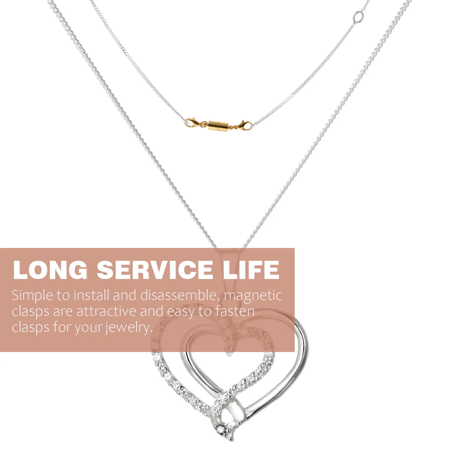 

12pcs Jewelry Clasps Magnetic Alloy Buckle For Necklace Bracelet Extender Diy Connector Clasp Closure Making Handcraft