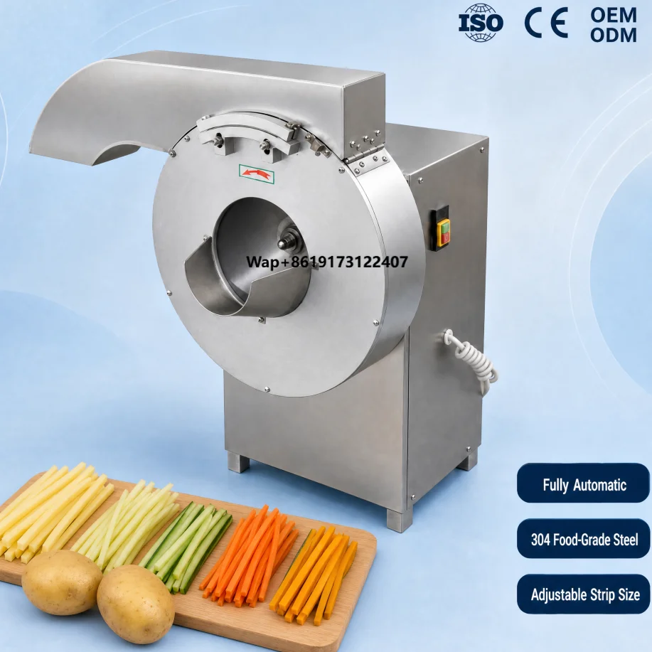 Commercial French Fry Cutter - Commercial Automatic Potato Wedge Strip Cutter