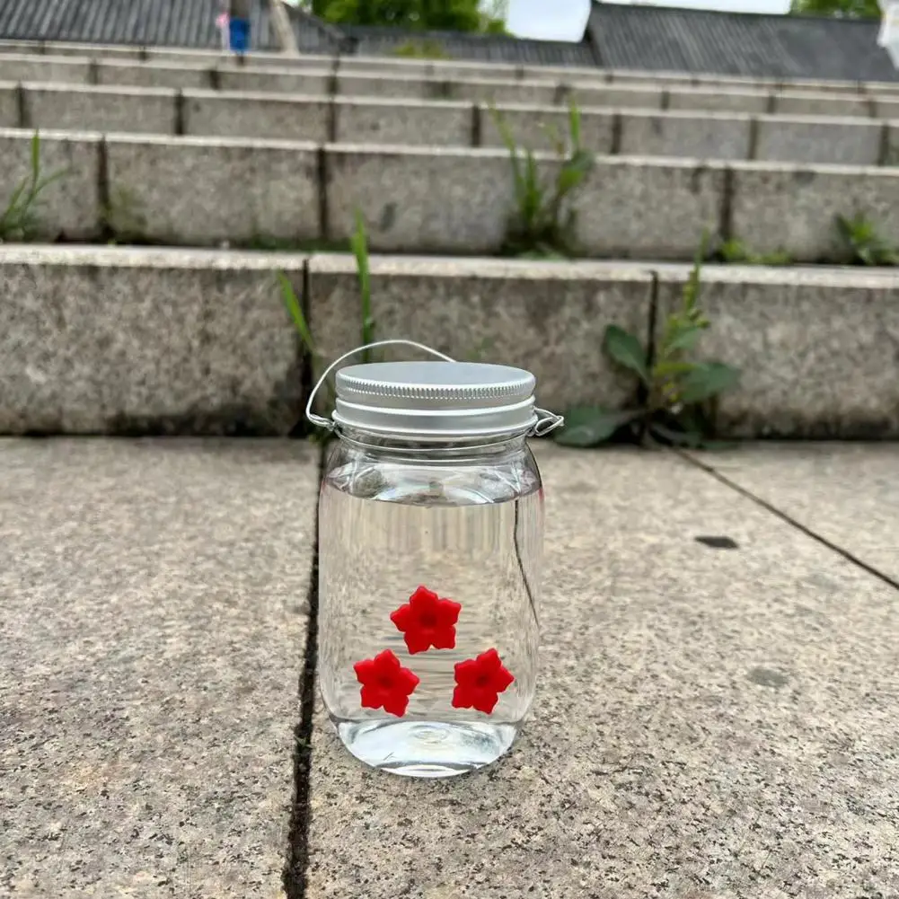 Indoor Bird Feed Accessory Leak-proof Hummingbird Feeder Capacity Hanging Hummingbird Feeder with Leak Proof Mason Jar