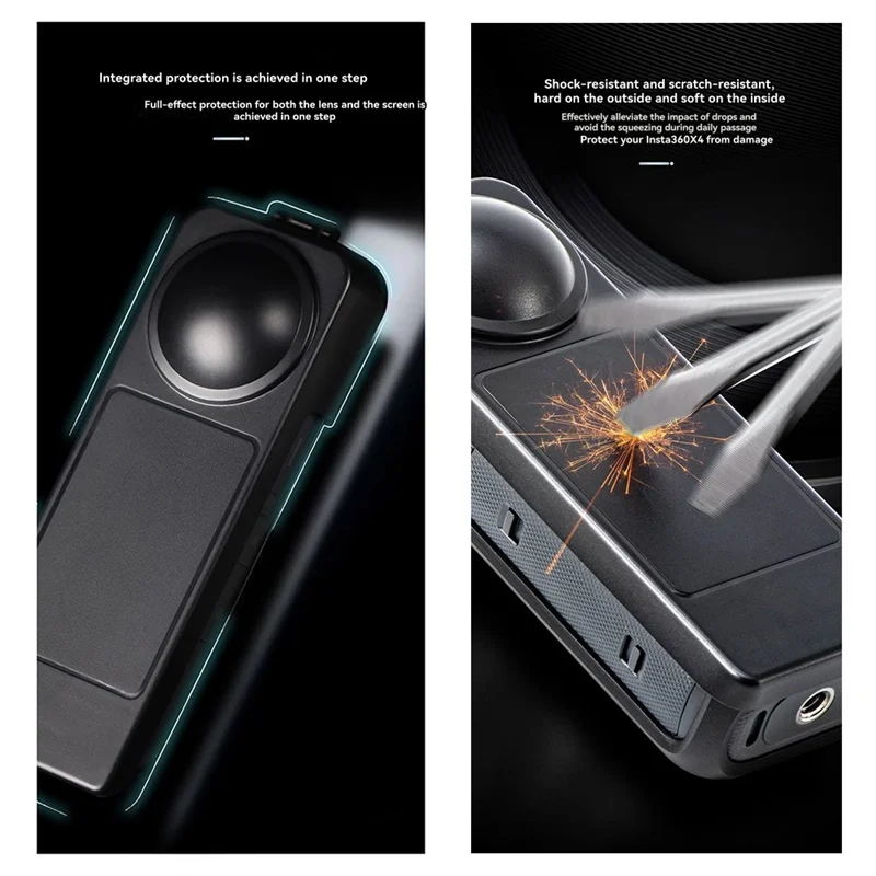 【Lowest-Price!】2In1 Lens Screen Protector For Insta360 X5/X4 Dustproof Anti-Scratch Full Coverage Lens Case Accessories For Inst