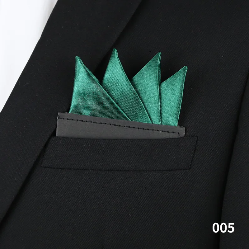 Herren Taschenhandtuch Business Accessoires Anzug Hochzeit Bräutigam Einfarbig Quadratisches Handtuch Taschentuch Brust – Detail 13