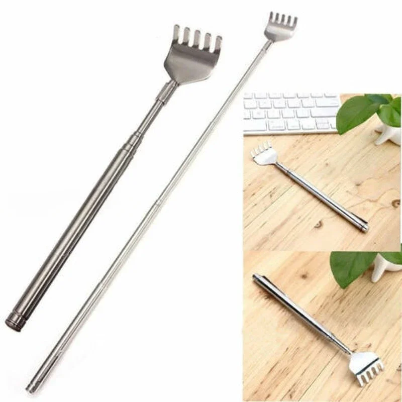 Stainless Steel Durable Back Scraper, Stretchable Massage Tool, Stretchable and Itchy Tool for The Back