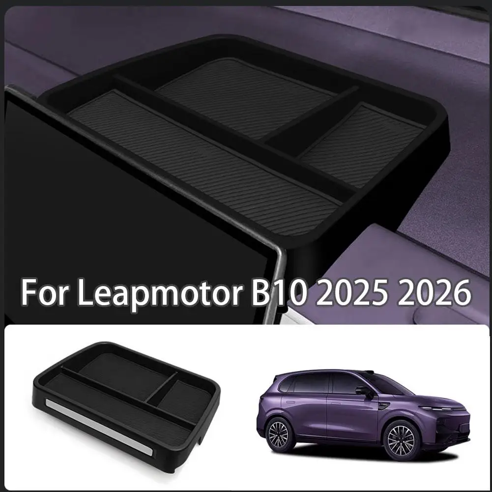 Dashboard Storage Box For Leapmotor B10 2025 Behind Screen Organizer For ETC & Tissue Holder Interior Car Accessory