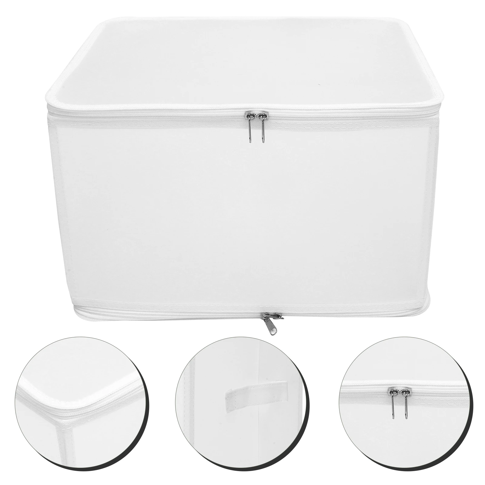 

Large Capacity Zipper Storage Box Household Organizer For Socks Storage Case Clothes Socks Underwear//