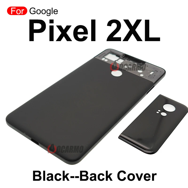 For Google Pixel 2 XL 2xl Middle Frame Board + Back Cover Plate Housing And Adhesive Replacement Part