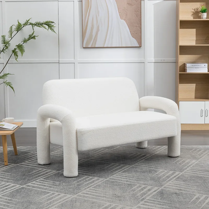 # Apartment-friendly Space-saving Boucle 2 Seater Upholstered Sofa