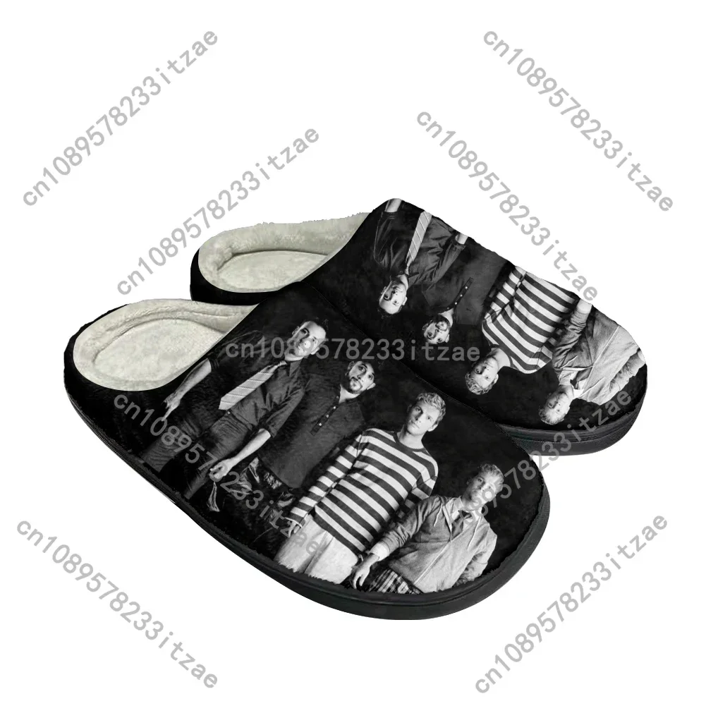 Hot Backstreet Boys Fashion Cotton Custom Slippers Mens Womens Teenager Plush Casual Keep Warm Shoes Thermal Comfortable Slipper