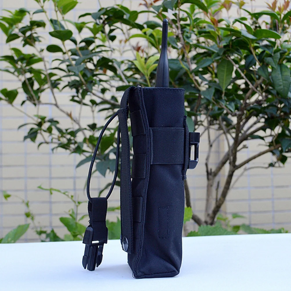 Cell Phone Stand Walkie Talkie Bag Radio Case Waist Pouch Multifunctional Small Pouches Outdoor Storage Black Holder Man