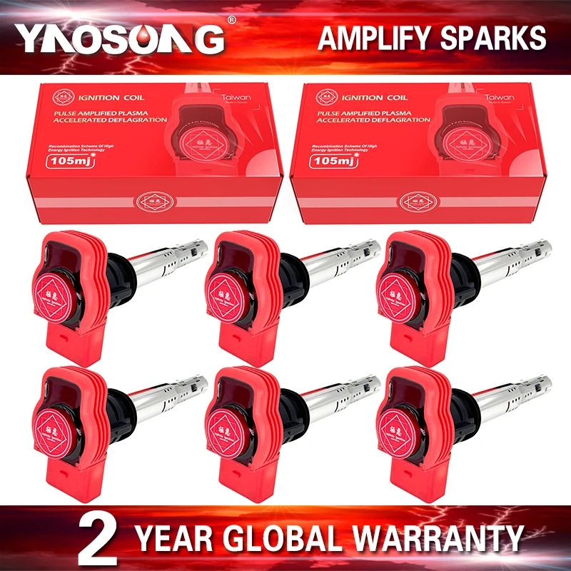 

For Audi A3 A5 TT Quattro 1.8L refit Ignition coil Volkswagen Beetle CC Eos Golf R GTI Jetta Passat Tiguan 2.0L 2.0T UF529