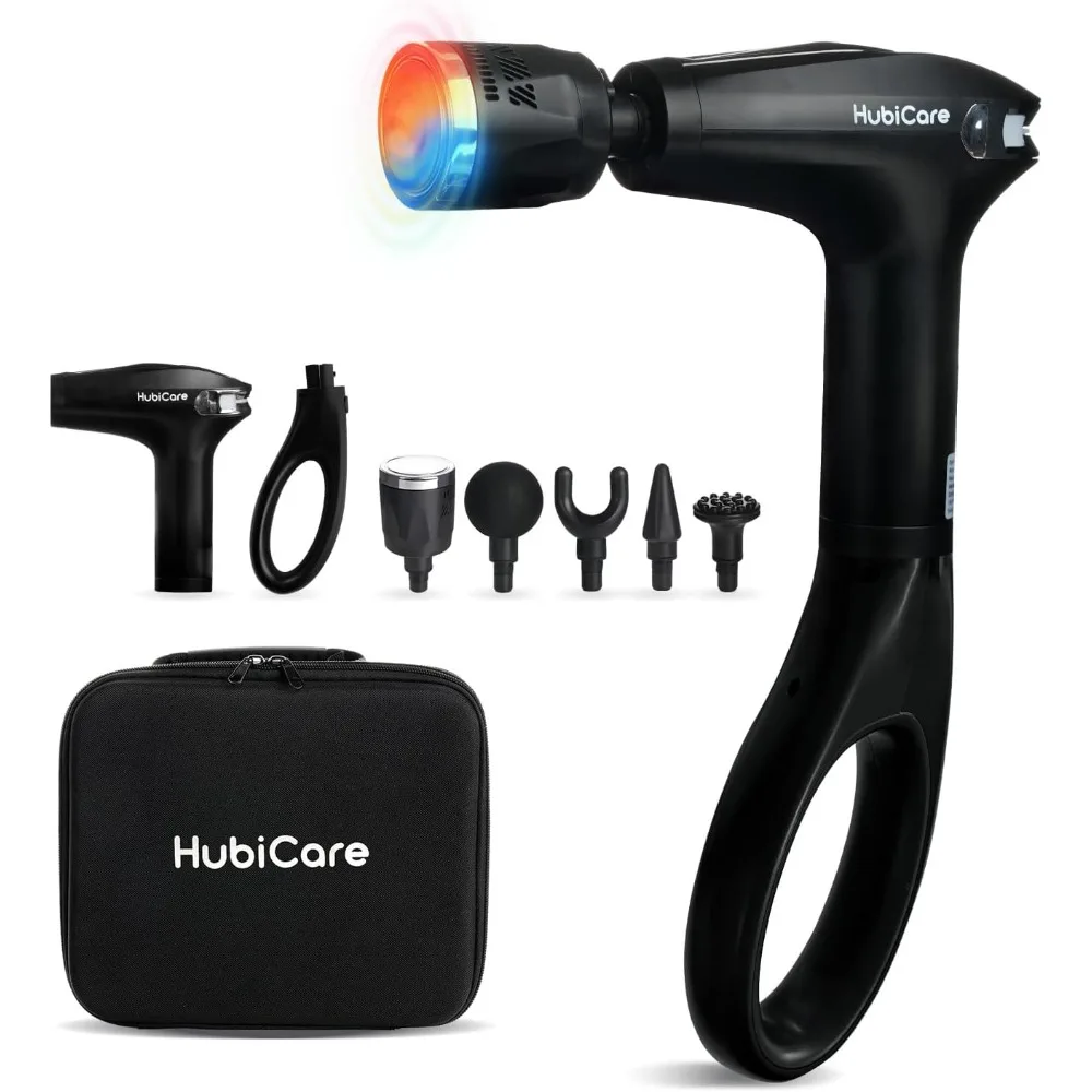 

Eligible Heat and Cool Massage Gun with Upgraded Extension Handle, Percussion Massage Gun Deep Tissue, Musc