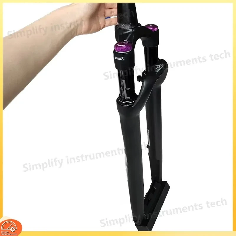 26 27.5 29 Inch MTB Front Fork Aluminum Alloy Air Suspension XC Mountain Bike Fork 28.6mm Straight Tube Crown Lock BMX Fat