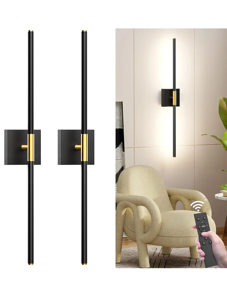 

360 ° Светодиодные настенные светильники с вращающейся батареей, USB 3CCT, перезаряжаемые настенные светильники с дистанционным управлением, сенсорный переключатель, настенное бра с регулируемой яркостью