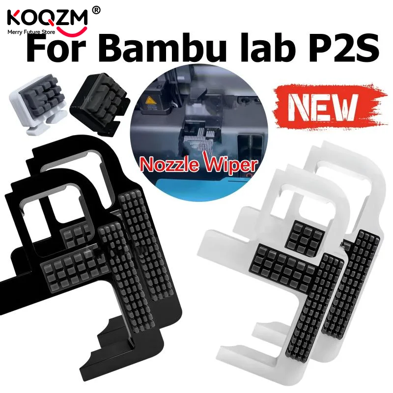 

1/2 Sets Upgrade Silicone Brush Nozzle For Bambu Lab P2S Nozzle Wiper Cleaner Strong Cleaning Ability Tools Accessories
