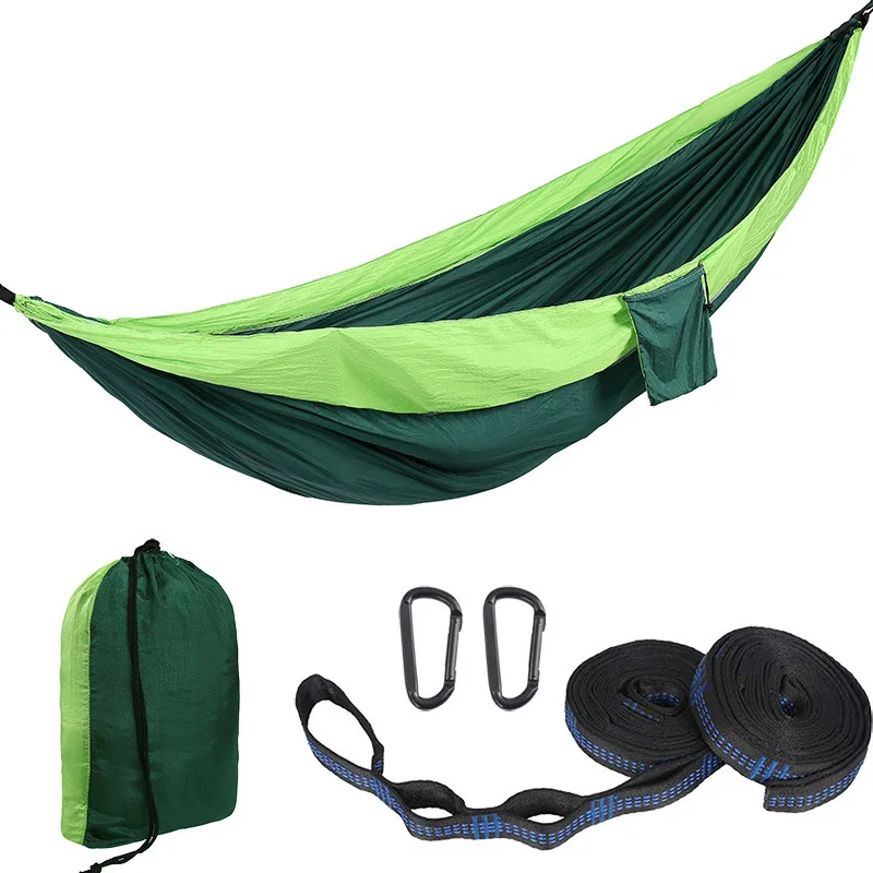 

Nylon hammock, outdoor camping, portable, ultra-lightweight, knitted fabric, multi-colored