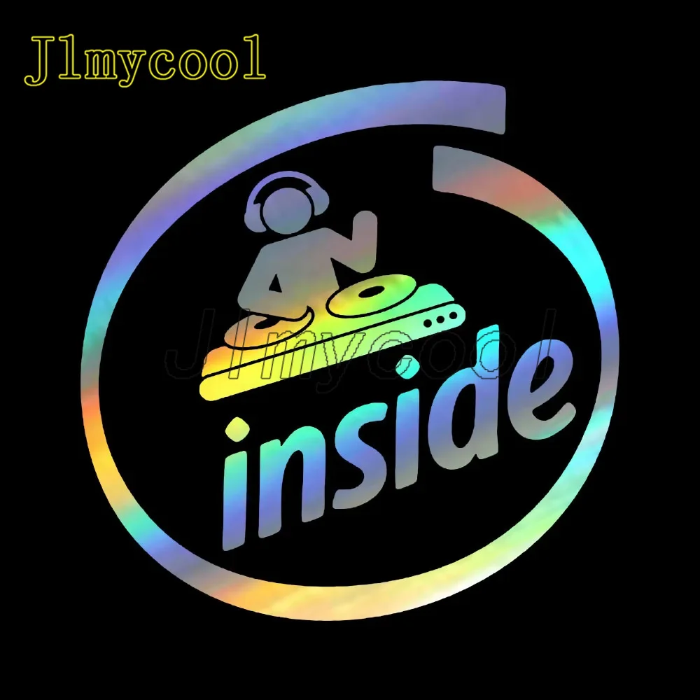 

15x15cm Fashion Dj Inside Funny Decal Fashion Decor Car-Styling Car Stickers Vinyl Art Painting Car Stickers Decor Decals