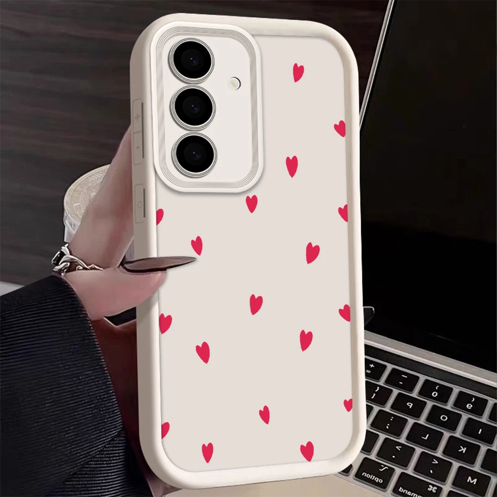 Schwarze Liebesherz-weiche Handyhülle für Samsung Galaxy S25 FE S22 S21 S23 S20 S24 Ultra FE A35 15 A25 A55 Note 20 Plus 5G Cover – Detail 6