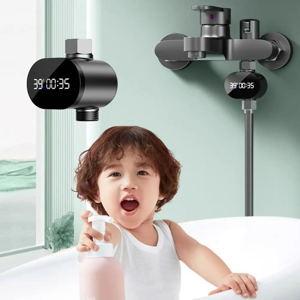 

Stainless-Steel Water Temperature Gauge Waterproof Precise Measurement Bath Water Thermometer LED Touch Control