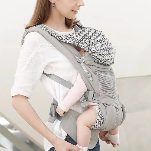 다기능 인체공학적 캥거루 아기 캐리어, 아기 가방, 신생아 허리 스툴, 등 앞면 슬링, 배낭 랩 