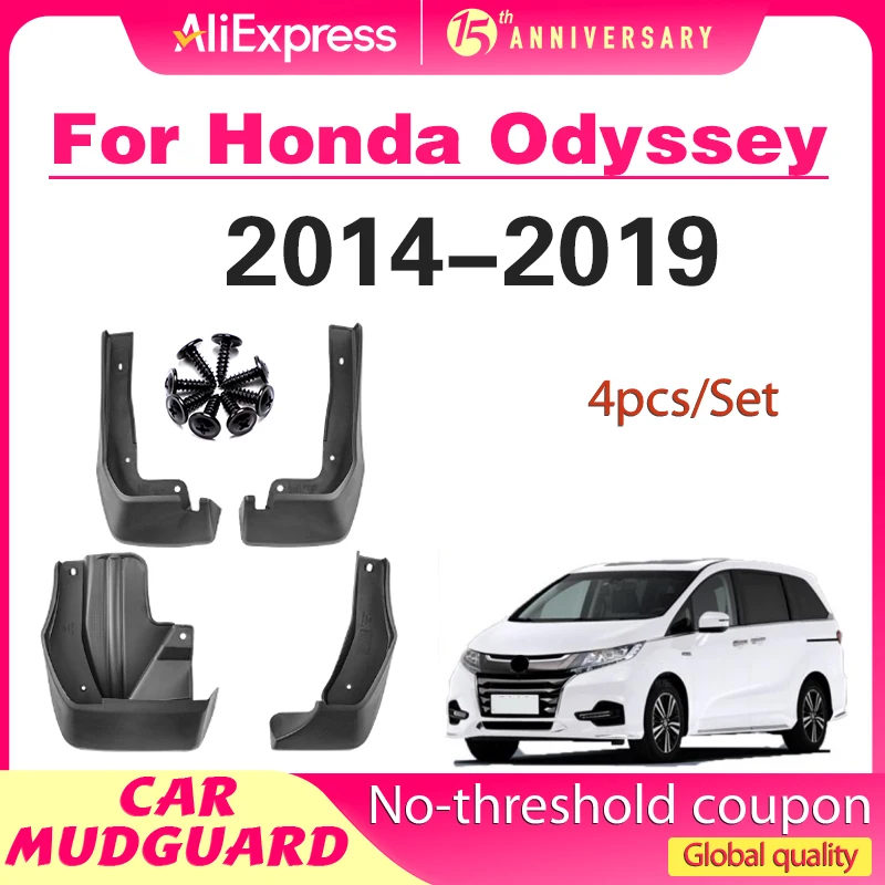 

Car Mud Flaps for Honda Odyssey JDM Model 2014~2019 RC1 RC2 2015 2016 Mudguard Splash Guard Fender Mudflaps Auto Accessories
