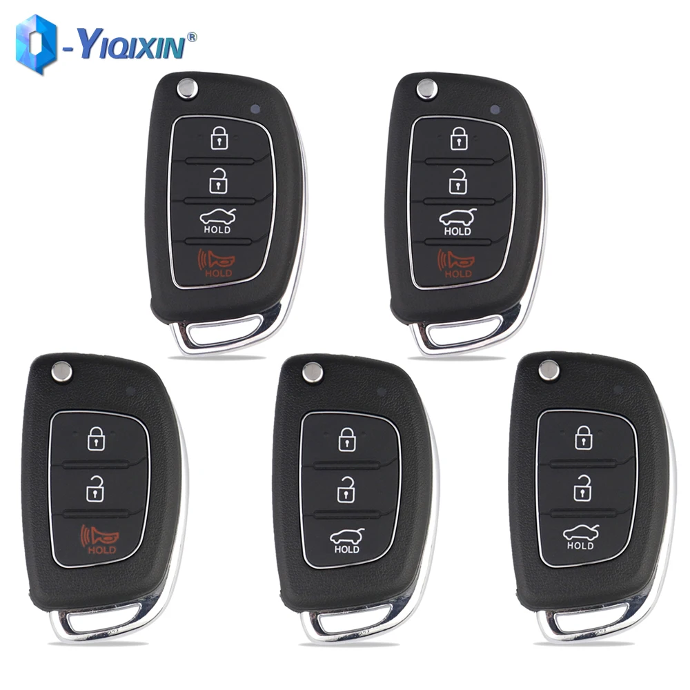 For Hyundai Solaris ELANTRA Santa Fe HB20 Verna Mistra Sonata Tucson Accent I30 I40 I45 ix35 ix45 Remote Car Key Shell No Logo