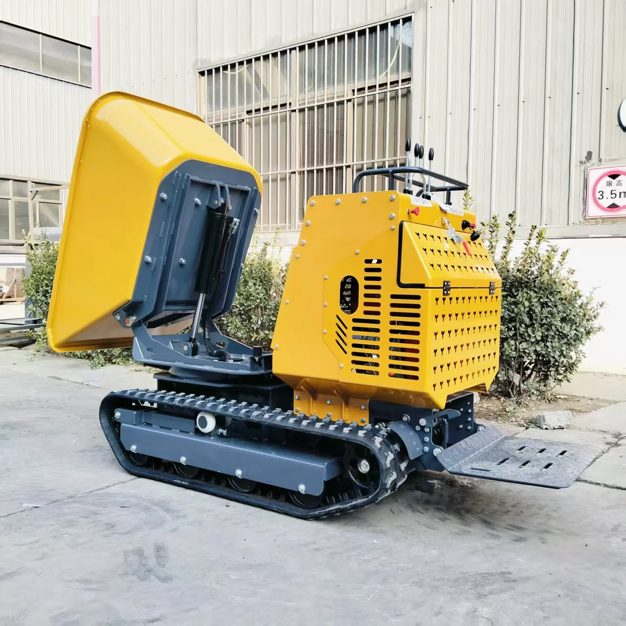 Mini Dumper de 1200 kg, Dumper de Orugas Manual, Dumper Pequeño, Camión Hidráulico Autocargable Agrícola, Personalizable, en Venta
