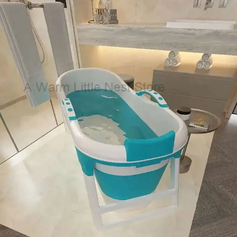 

Home Plastic Portable Bathtubs Foldable Bath Tubs Full Body Adult Large Bathtub Household Thickened Bath Bidet A