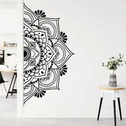 Mandala Dress Up Boho Style Wall Sticker Ethnic Art Indian Buddhist Yoga Club Home Bedroom Door Decoration Vinyl Decal Gift M2