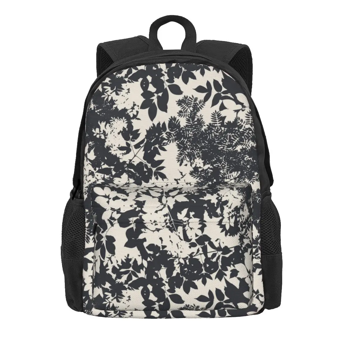 Maple Leaf Autumn Women Backpack 3D Print Student School Bag Black and white Laptop Backpack Teenage Large Capacity Rucksack