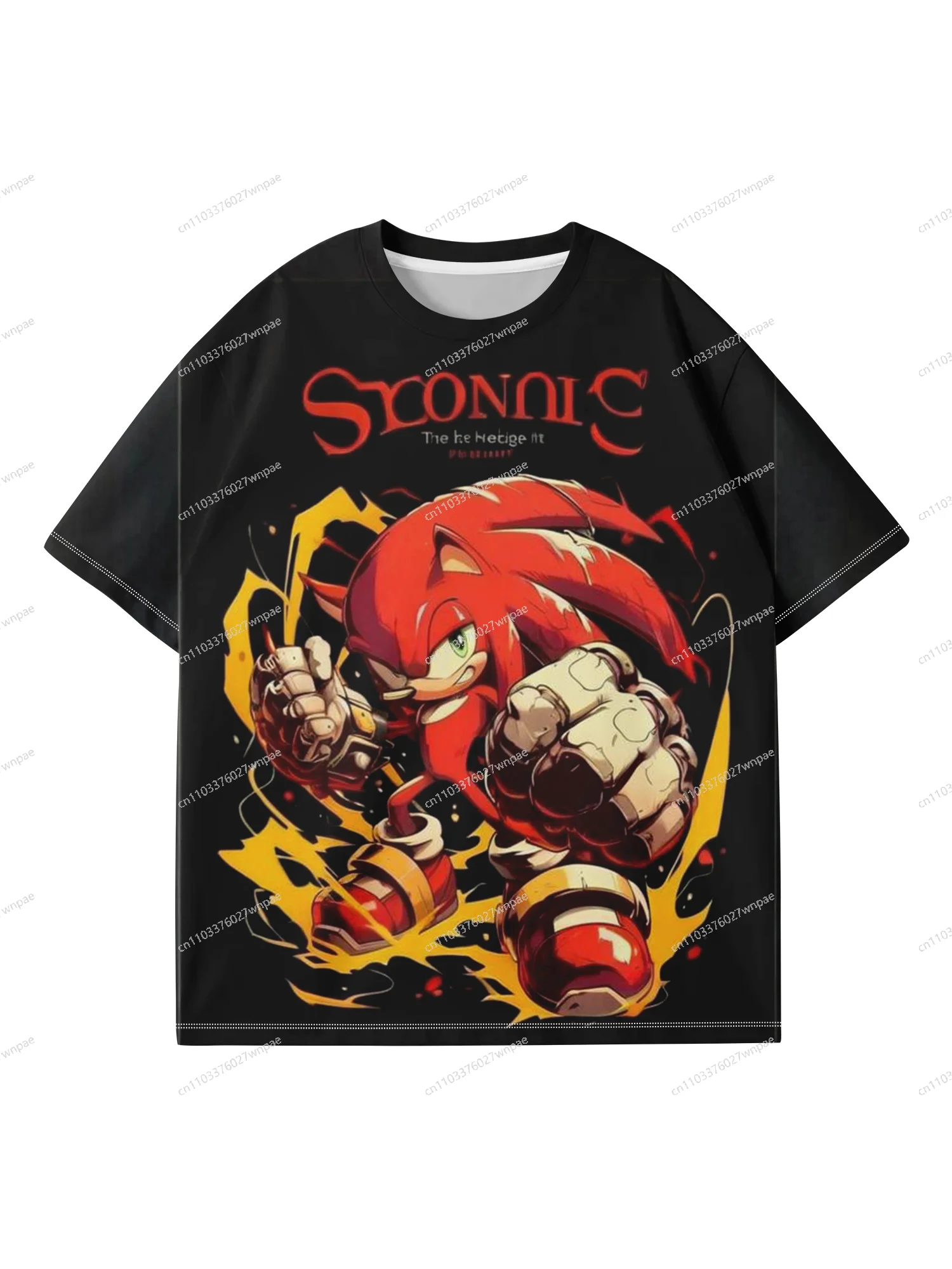 تي شيرت مطبوع ثلاثي الأبعاد من Global-hot Sonic: أنيق ومريح رياضي كاجوال كلاسيكي، على طراز السرعة يجب اقتناؤه، هدية للبالغين من الجنسين والأطفال