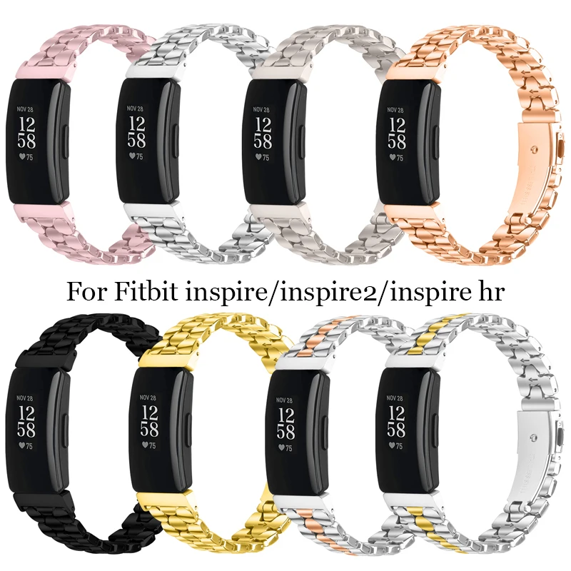 

Ремешок из нержавеющей стали для Fitbit Inspire/ Inspire HR, умный браслет, модный металлический браслет для Fitbit Inspire 2 ace3