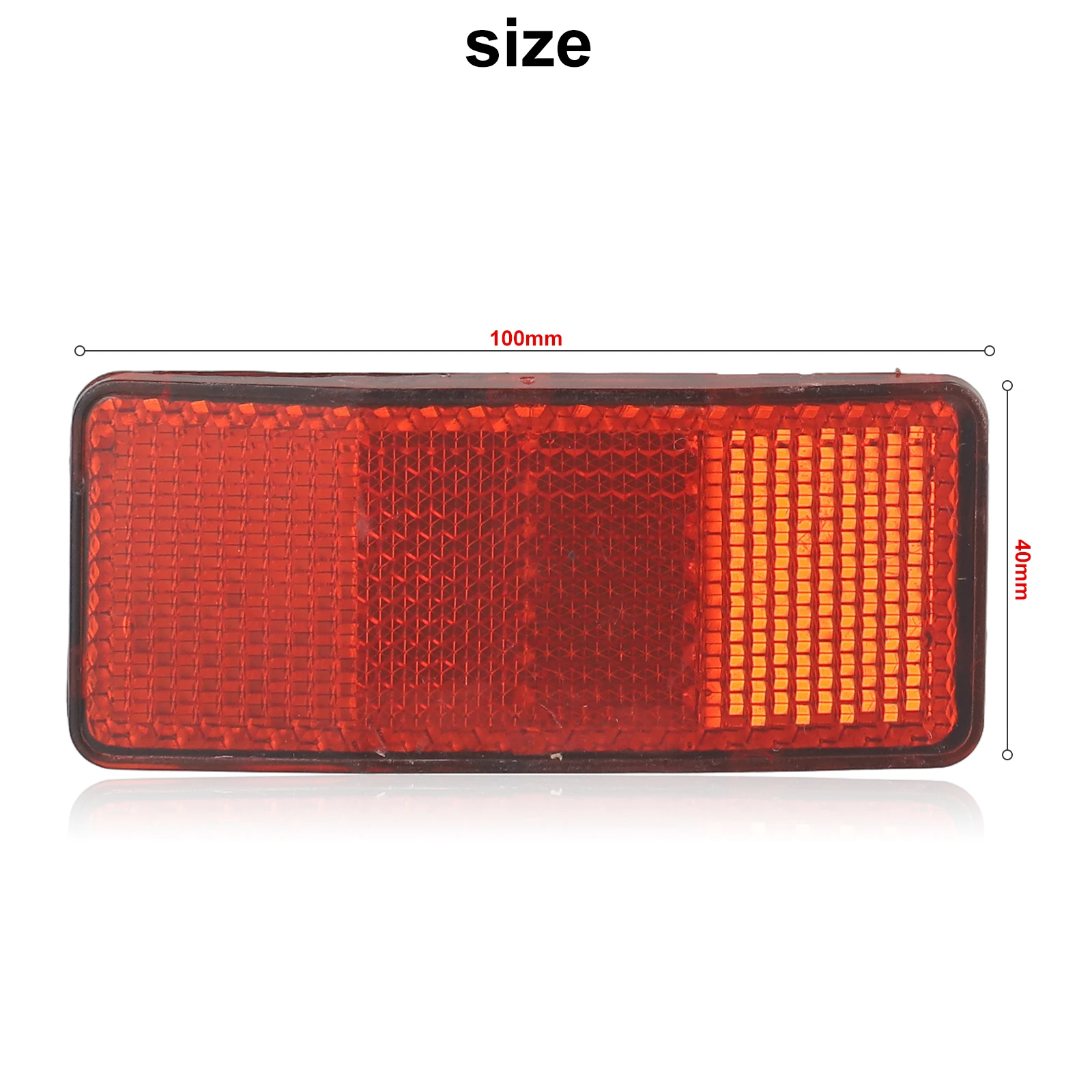 Bicycle Safety Caution Reflector Highly Reflect Light Riding At Night Cycling 235x74mm Red Bicycle Accessories Parts