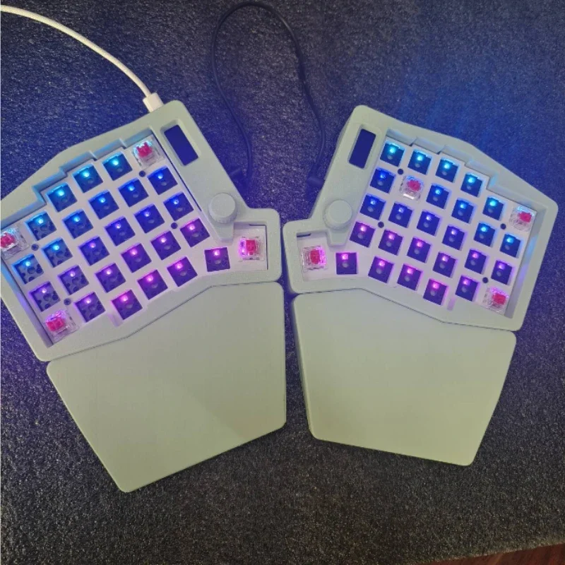 58key Sofle V2 RGB Wired Split Keyboard Kit Aldebaran 66key 2.4G Wireless Split Keyboard Magnetic Hand Support Custom Sofle Kit