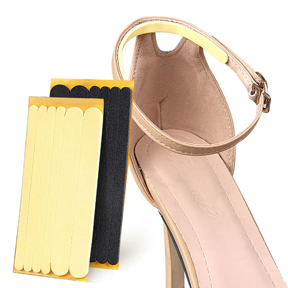 

6 Sheets Shoe Heel Liners Strong Adhesive Anti-Wear Heel Pads for High Heels Shoes Foot Protection Cushion