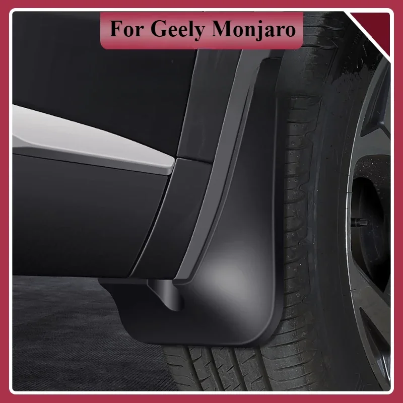 

For Geely Monjaro Xingyue L 2023 2024 2025 4pcs Special Car Fender Mudguard Front Rear Mud Flaps Guard Splash Flap Accessories