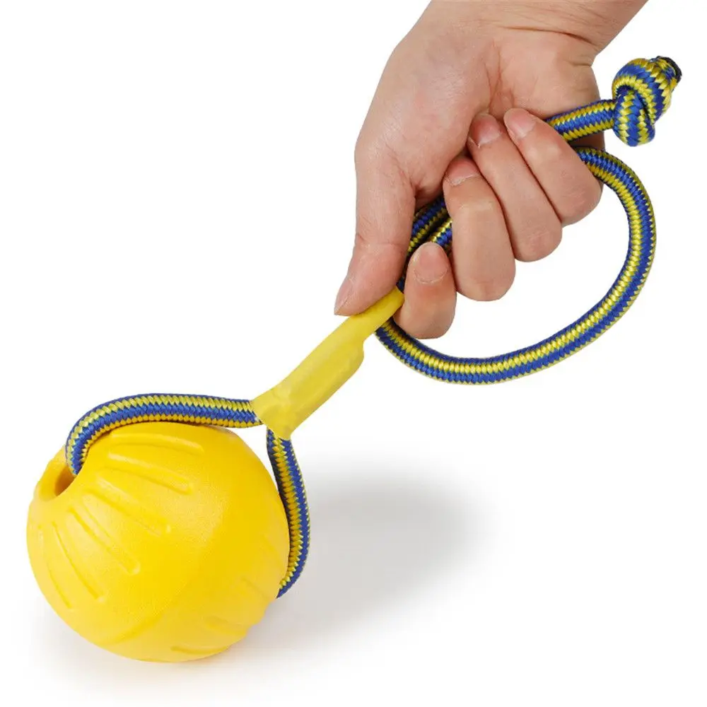 7cm/9cm Yellow Indestructible Rubber Ball Pet Dog Training Chew Play Fetch Bite Toy Dog Toys For Dog Interactive