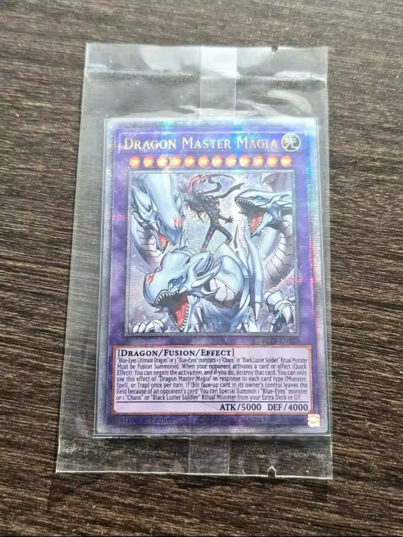 Yu Gi Oh Quasi-ChromeSphere E/QCSER TCG Dragon Master Magia(BLTR-EN118) gioco da tavolo collezione inglese personalizza carta notorioriginale