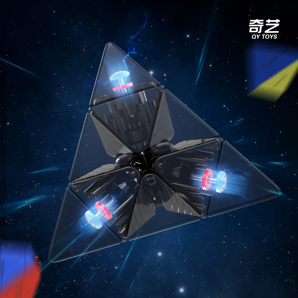 [JudyCube] QIYI M Pro Pyaraminx pioneiro UV Cubo Mágico Magnético Brinquedos Fidget Qiyi Pyraminx Flagship Cubo Mágico Quebra-cabeça
