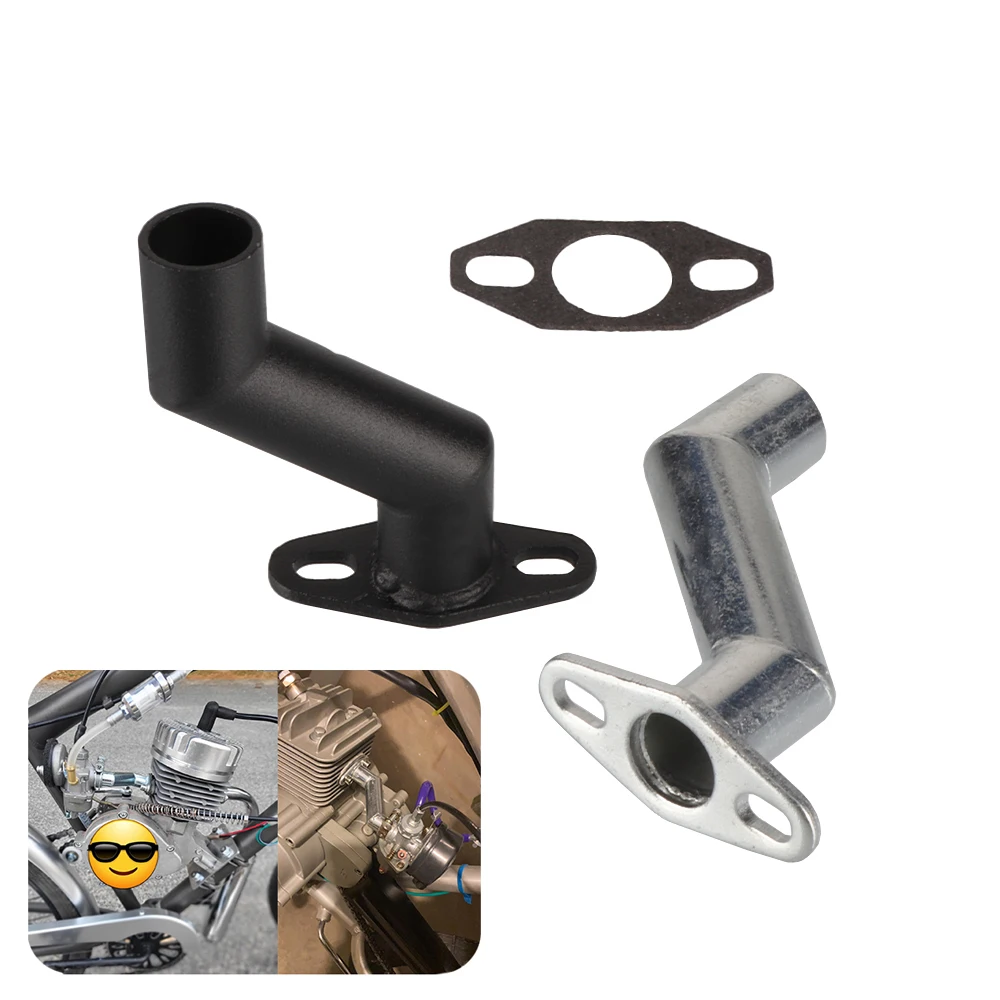 Carburetor 35mm 40mm Offset Intake Manifold W/Gasket For 49cc 60cc 66cc 80cc Motorized Bike Motorised Bicycle Parts