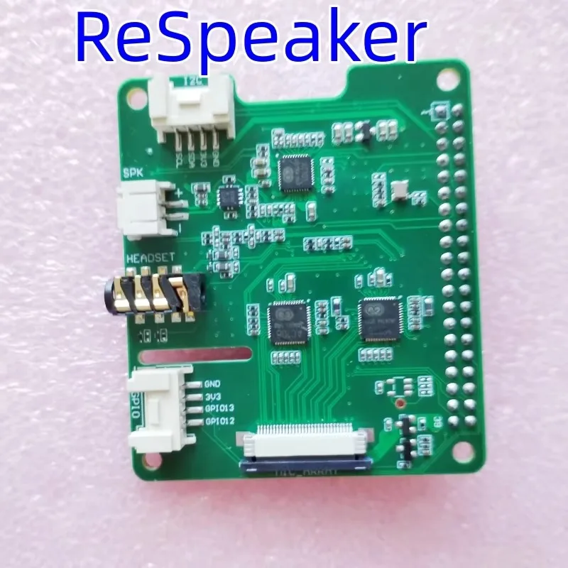 VoFSReSpeaker 4-Mic 6mic Linear Array Kit Raspberry Pi Extended Base Plate