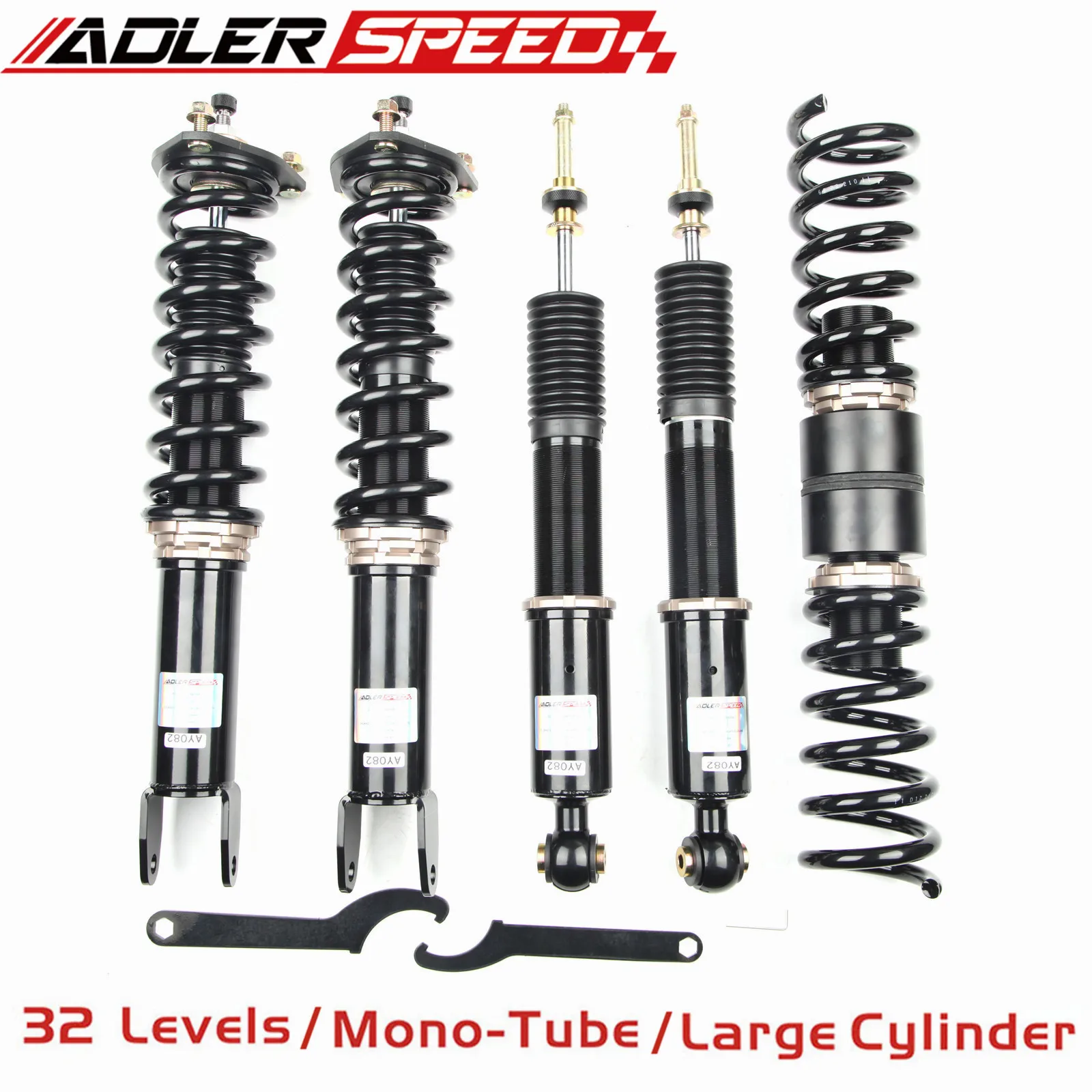 

ADLERSPEED 32 Level Damper Adjust Coilovers Kit For Mercedes-Benz C300 Sedan(W205) RWD 2015-19