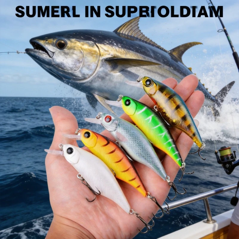 

New Hot Minnow Crankbait Hard Lures 9 cm 11 g 10 Colors Long Cast Lifelike Freshwater Saltwater Bass Perch Trout Fishing Tackles