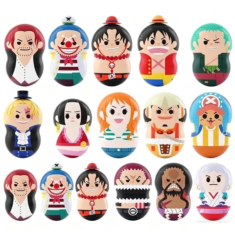 One Piece Spinpeas Blind Box Figure Random Character Tumbler Doll