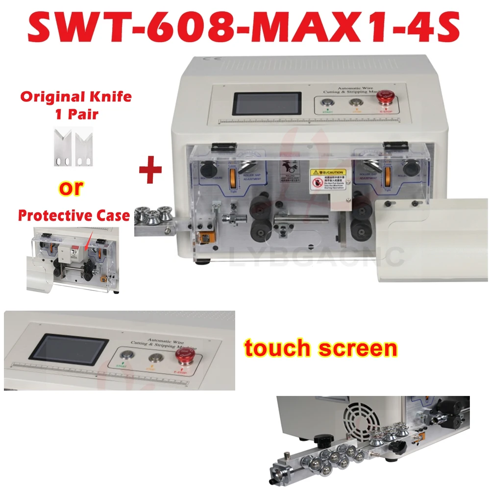 

Станок для зачистки проводов SWT-608-MAX1-4S, 4 колеса, автоматический инструмент для зачистки проводов, сенсорный экран, 450 Вт, для проводов от 0,2 до 25 мм2