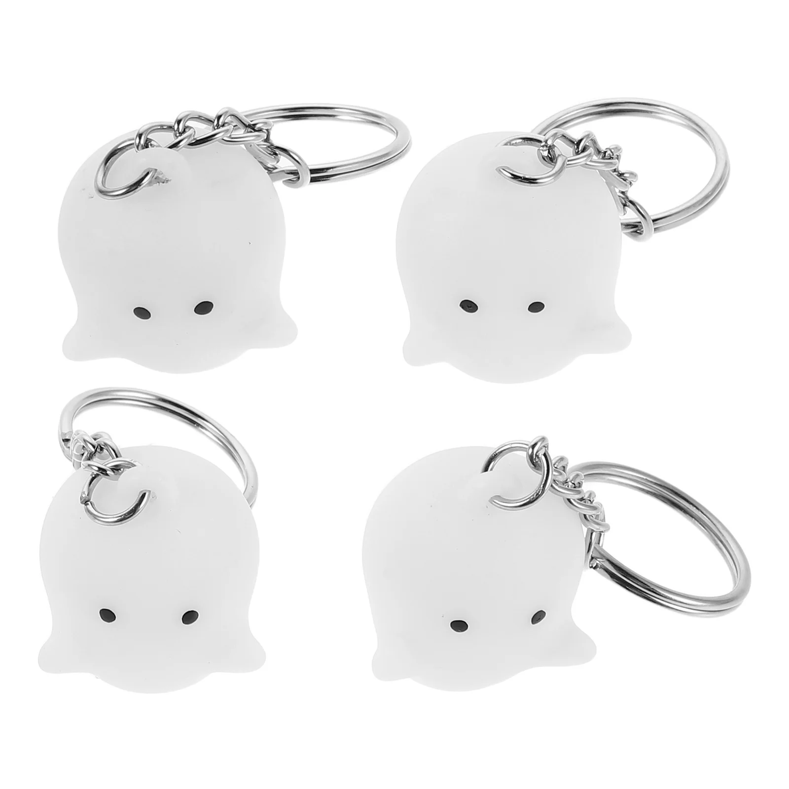 

4Pcs Glow in The Keychains Cute Luminous Pendants Backpack Charms Halloween Party Favors Decoration