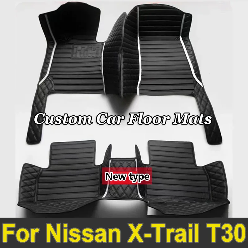 Car Floor Mat For Nissan X-Trail T30 2001~2007 Anti-dirty Carpet Leather Mat Accesorios Para Auto Car Mats Floor Car Accessories