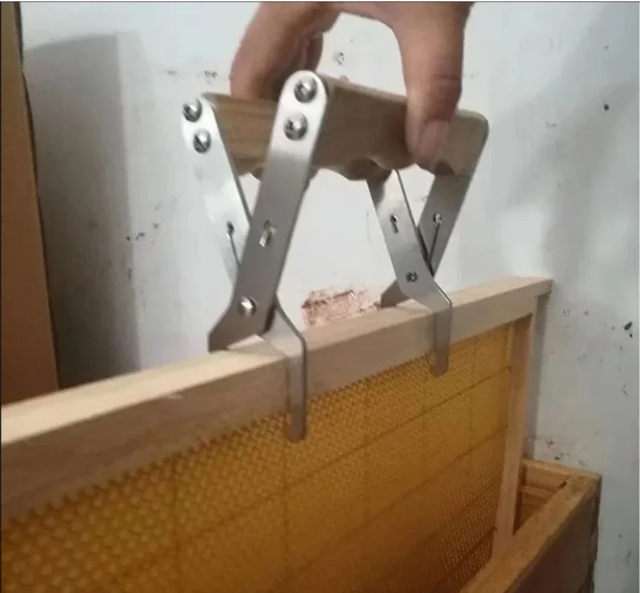 Bee Hive Frame Holder Stainless Steel Capture Frame Grip Beehive Clip Clamp Grasp Beekeeping Accessories Increase Honey Bee Tool